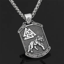 Viking Odin Logo World Tree Pendant Necklace Male Wolf Accessories Stainless Steel Chain Retro Fashion Jewelry Gift Dropshipping 2024 - buy cheap
