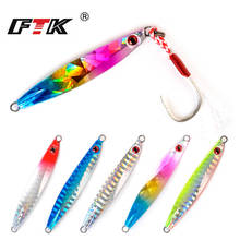 FTK Metal Spinner Jig Cast Jig Spoon 20G 30G 40G Casting Jigging Lead Fish Sea Bass Fishing Lure Artificial Bait Tackle Pesca 2024 - buy cheap