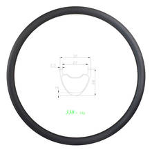 330g 29er light XC symmetric MTB carbon rim 32mm wide 28mm deep 24 28 32H UD matte glossy 27mm inner clincher tubeless bicycle 2024 - buy cheap