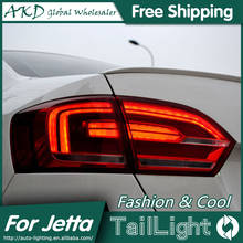 Luz traseira automotiva akd, lâmpada led traseira drl + freio + estacionamento + sinal, para vw jetta mk6 2024 - compre barato