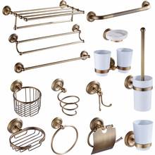 Antique Copper Bathroom Hardware Set Paper Holder Towel Bar Toothbrush Holder Soap Dish Clothes Hook Bathroom Accessories 2024 - buy cheap