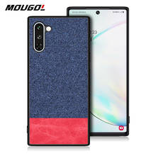 For Samsung Note 10 Plus Phone Case Shockproof Back Cover Cloth Fabric Silicone Soft Edge Protect Case Fabric For Samsung Note10 2024 - buy cheap