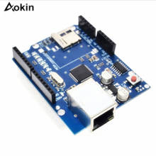 Aokin W5100 Web Server SD Card Network Shield Expansion Board Module For Arduino UNO R3 ATMega 328 2024 - buy cheap