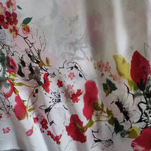 Dress Fabric Cosplay Fashion Flower Twist 75D Chiffon Position Print DIY Stylish Summer Fabric Scarf Blouse 2024 - buy cheap