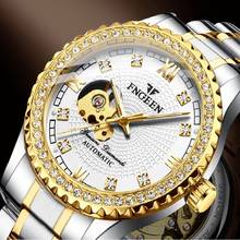 Top Brand Fngeen Mens Automatic Mechanical Watch Men Watches Male Clock Gold Fashion Skeleton Watch Wristwatch Relogio Masculino 2024 - buy cheap