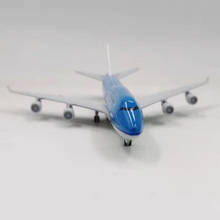 Standable aviation model 20CM Airbus Boeing B747 Royal Dutch Airlines aircraft airplane alloy model toy and landing gear series 2024 - buy cheap