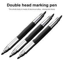 Dual Heads Alloy Engraving Pen Glass Ceramics Steel Tungsten Carbide Tip Scriber Pen for Ceramic Metal Wood Carving Marker Tool 2024 - buy cheap