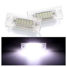 Подсветка для номерного знака, светодиодная, 18SMD, для VW GOLF 4, 5, 6, 7, Scirocco, Passat B6, CC, Ibiza, Leon3 2024 - купить недорого