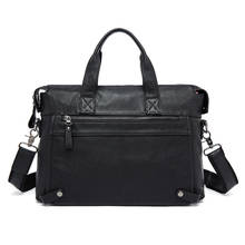 Luufan men's genuine leather laptop bag 15 16 inch men's shoulder bags Male briefcases crossbody bag for men cowskin work totes 2024 - buy cheap