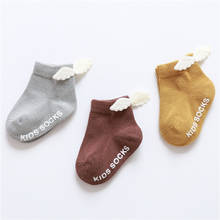 Newborn Baby Socks Wings Anti Slip Baby Socks for Girls Infant Cotton Baby Girls Socks 3Pairs/lot 2024 - buy cheap