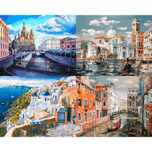 tapb Venice City View Scenery DIY Painting By Numbers Adults Drawing On Canvas HandPainted Coloring By Numbers Wall Art Decor 2024 - buy cheap