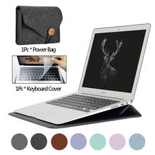 Laptop Case For Air A2337 2020 M1 Chip Pro 13 A2338 PU Leather Stand Cover Sleeve Bag For Macbook Air Pro Retina 11 12 13 16 15 2024 - buy cheap