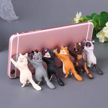 2021 New Portable Creative Cute Cat Shape Mobile Phone Holder Suction Mount Stand Desktop Lazy Bracket Decor Gift 2024 - buy cheap