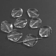 Wholesale 22mm*19mm*6mm 275pcs/lot  Clear Acrylic Irregular Flat Beads/Jewelry Accessories/ Finding/Earring / DIY Jewelry Beads 2024 - buy cheap