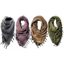 Wholesale Tactical Scarf Outdoor Sport Unisex Military Keffiyeh Shemagh Arab Scarf Shawl Neck Cover Head Wrap Desert Sand 2024 - buy cheap