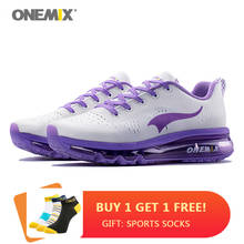 Onemix-Zapatillas deportivas con cámara de aire para mujer, zapatos deportivos transpirables, ligeros e informales, con cordones, para caminar al aire libre, 2020 2024 - compra barato