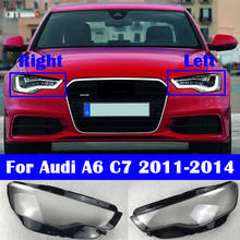 For Audi A6 C7 2011-2014 Lampcover Head Light Lamp Auto Shell Headlamp Lampshade Car Front Headlight Cover Lens Glass 2024 - buy cheap