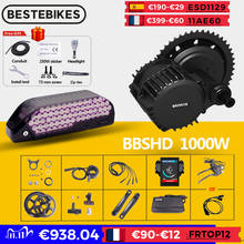 Bafang мотор BBSHD BBS03 48V 52V 1000W мотор среднего привода электровелосипеда комплект преобразования велосипеда BBS03 52V17.AH батарея Samsung 2024 - купить недорого