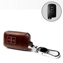2/3/4 Button Genuine Leather Key Fob Shell Cover Case For Toyota Camry Corolla Avalon Rav4 Land Cruiser Car Remote Key Holder 2024 - buy cheap