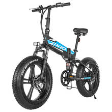 Велосипед электрический Zpao, складной велосипед с толстыми шинами 20x500 дюймов, литиевый аккумулятор 48 в 750 Ач, передняя и задняя подвески, 4,0 ВТ 2024 - купить недорого
