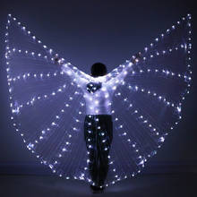 Women Fiber Optic LED Dance Wings Egypt Belly Dance Isis Wings LED Indian Dance Colorful Performance Wings Without Sticks Bag 2024 - buy cheap