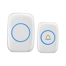 US EU UK Plug Wireless Waterproof Doorbell 1 Button 2 Receiver 300M Remote Control Smart Cordless Home Door Bell 2024 - buy cheap