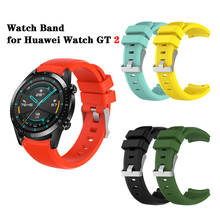 Pulseira de silicone para relógio huawei, pulseira de 22mm para honor watch gt 2 pro classic 2024 - compre barato