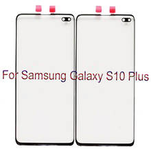 Digitalizador de pantalla táctil para Samsung Galaxy S10 Plus, panel de cristal táctil para Galaxy S10 Plus, Calidad A +, sin piezas de Cable flexible 2024 - compra barato