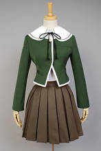 Danganronpa-uniforme escolar Fujisaki Chihiro para mujer, abrigo, camisa, vestido, disfraz de Anime para Cosplay, disfraces de halloween 2024 - compra barato