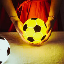 Futebol lâmpada de toque criativo pode ser escurecido led night light usb recharageable silicone bola noite lâmpada para crianças brinquedo do bebê presente