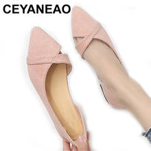 CEYANEAOWoman Single Shoes Ballet Flats Shoes Pointed Toe Flat Shoes Slip-On Shallow Cross-Tie Comfort Pregnant Woman ShoesE1076 2024 - buy cheap