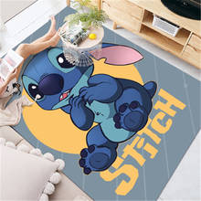 Alfombra gruesa de Disney Stitch para bebé, sala de estar alfombra para, dormitorio, mesita de noche, decoración para el hogar, 80x160cm 2024 - compra barato