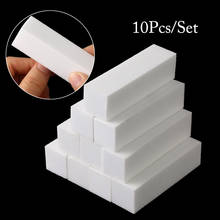 10Pcs/set Grinding Polishing Manicure White Sanding Sponge Nail Buffers Files Block Nail Art Tool Block File Pedicure Buffing 2024 - buy cheap