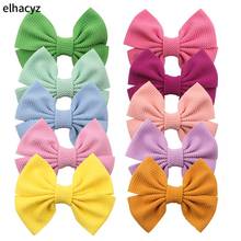 10pcs/lot Spring 5'' Large Waffle Hair Bows For Kids Headband Hair Clip/ Without Clip DIY Women Girls Hair Accessories 2024 - buy cheap