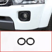 For Land Rover Discovery 4 LR4 2014-2016 Car Accessories ABS Black Glossy Front Fog Lamp Frame Cover Trim 2024 - buy cheap