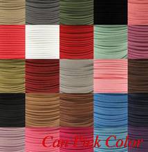 Tdf23 cordão de couro sintético, corda de couro de camurça lisa falsa, preta, marrom, x1, 5mm, 100 m, joias, corda diy 2024 - compre barato