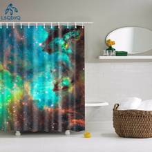 Beautiful Night Sky Star Printed Shower Curtain Fabric Waterproof Polyester Bathroom Curtain With Hooks 180X180cm 2024 - buy cheap
