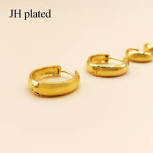 JHplated  Arab Fashion round small Earrings for Women's/Girls Gold Color Jewelry Middle East Africa give friend Gifts 2024 - buy cheap