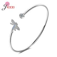 100% 925 Sterling Silver Trendy 3 Models Option Bangle & Bracelets For Women CZ Vintage Silver Jewelry Super Good Jewelry 2024 - buy cheap