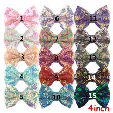 30 pcs/lot , NEW Large 4" Sequin Bows , Sparkly Sequin Bow for hair accessories 2024 - buy cheap