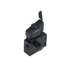 1 pçs FA2-6/1bek preto 6a 250v 5e4 bloqueio na ferramenta elétrica broca controle de velocidade botão gatilho interruptor estilo antigo