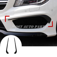 ABS Plastic Black Front Bumper Spoiler Air Vent Trim Cover For  Mercedes Benz CLA C117 AMG 2013-2015 2pcs Car Decoration 2024 - buy cheap