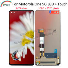 6.7'' For Motorola One 5G LCD Display Touch Panel Screen Digitizer Assembly Pantalla For Moto One 5G LCD 2024 - buy cheap