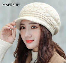 MAERSHEI Knitted Hat Women Winter Hats for Women Ladies Beanie Girls Skullies Caps Bonnet Femme Snapback Warm Wool Hat 2024 - buy cheap