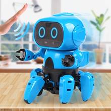 DIY Robot Wireless Remote Control diy Assembly Robot Infrared Sensing Building Blocks Toy robot can Automatic Obstacle Avoidance 2024 - buy cheap