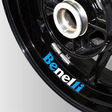 Logotipo do pneu da roda da motocicleta reflexivo criativo adesivos aro interior decorativo decalques à prova dfor água para benelli 600 benelli600 2024 - compre barato