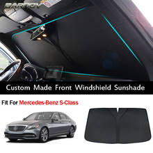 Parasol especial para parabrisas delantero de coche, doble aislamiento, hecho a medida, apto para mercedes-benz Clase S W126 W140 W221 W222 2024 - compra barato