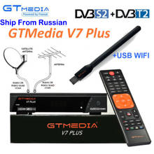 GTmedia V7 Plus Combo dvb-t2 dvb-s2 Satellite Receiver Suport H.265 PowerVu Biss Key Youtube USB Wifi 1080P full HD 2024 - buy cheap