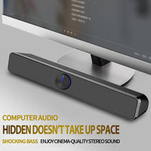 HIFI портативный беспроводной Bluetooth динамик стерео USB ноутбук компьютер аудио Саундбар Мини ноутбук портативный звуковой бар динамик s к ПК 2024 - купить недорого