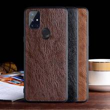 Funda de cuero lujosa para Oneplus Nord N10 5G, carcasa con diseño de negocios, con material TPU + PC 2 en 1 2024 - compra barato